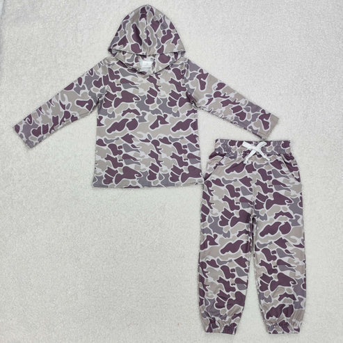 9.24 RTS Sibling Baby Boys Camouflage Hooded Top Jogger Pants Outfits Clothes Sets
