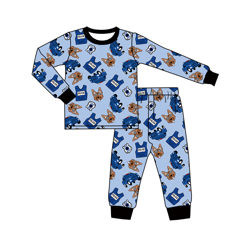 10.23 (Pre Order) No moq BLP1350 PRE-ORDER Baby Boys Cartoon Dogs Top Pants Pajamas Sets