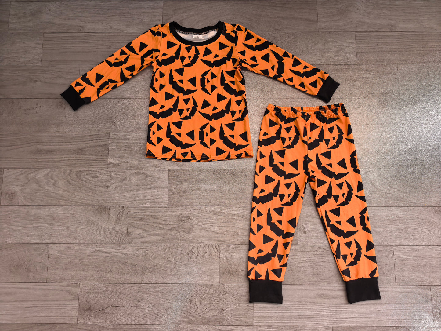BLP1549 Sample No Moq milk silk Baby Boys Ghost Pumpkins Top Pant Halloween Pajamas Set
