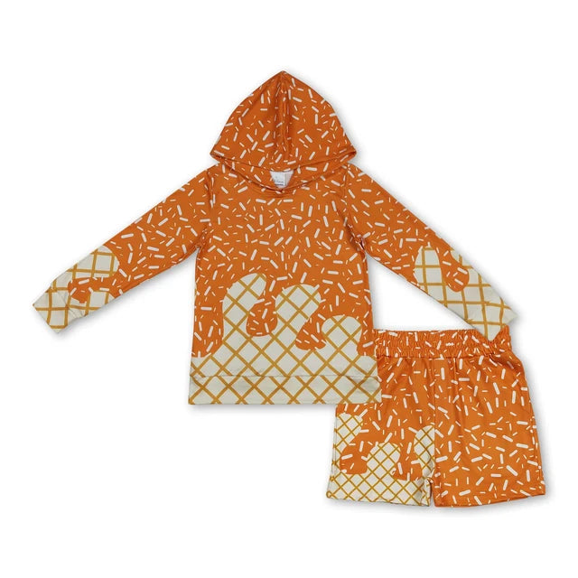 Sibling Baby Boys Long Sleeve Southern Camo Drip Sprinkles Hoodies Pockets Shorts Clothes Sets