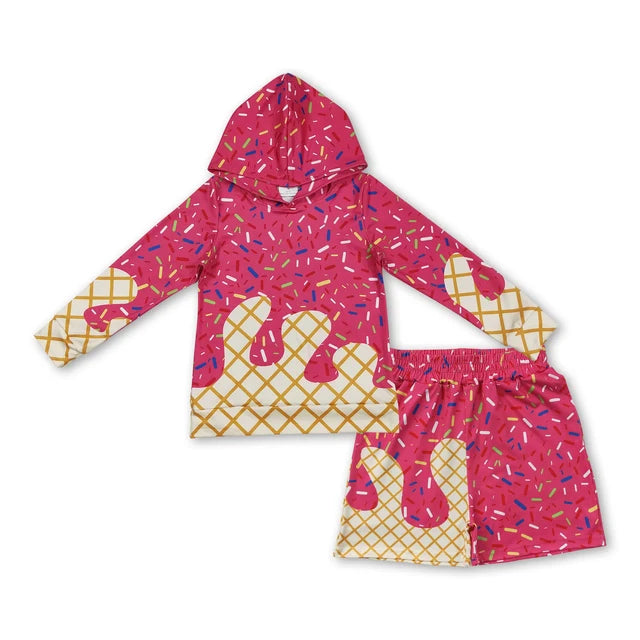Sibling Baby Boys Long Sleeve Southern Camo Drip Sprinkles Hoodies Pockets Shorts Clothes Sets