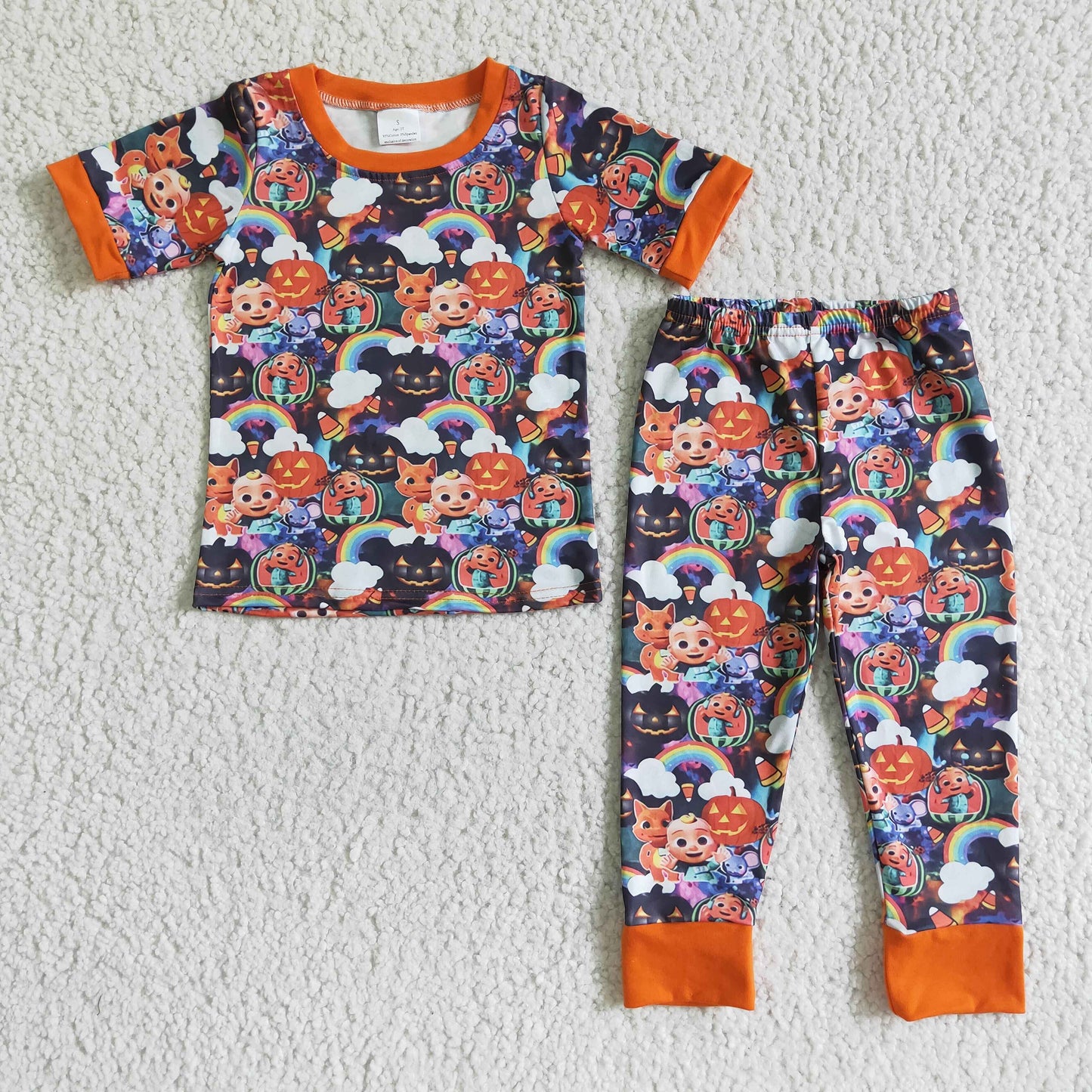 BSPO0009 Kids boys clothes  short sleeves top with trousers set-promotion 2024.7.20 $5.5