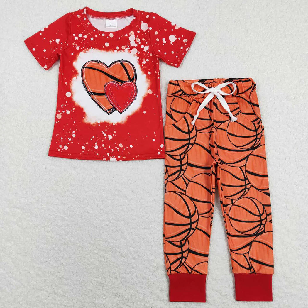 11.13 RTS Sibling Baby Boys Game Sports Shirts Pants Outfits Sets
