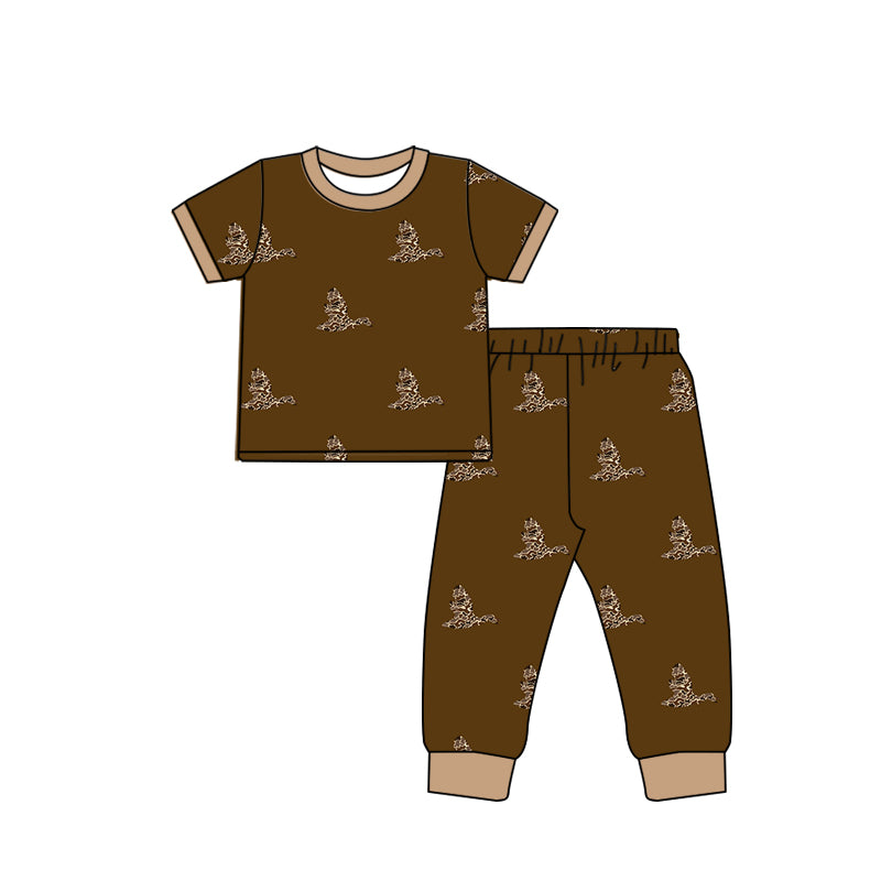 BSPO0442  Pre-order baby boy clothes short sleeve top with trousers kids summer set