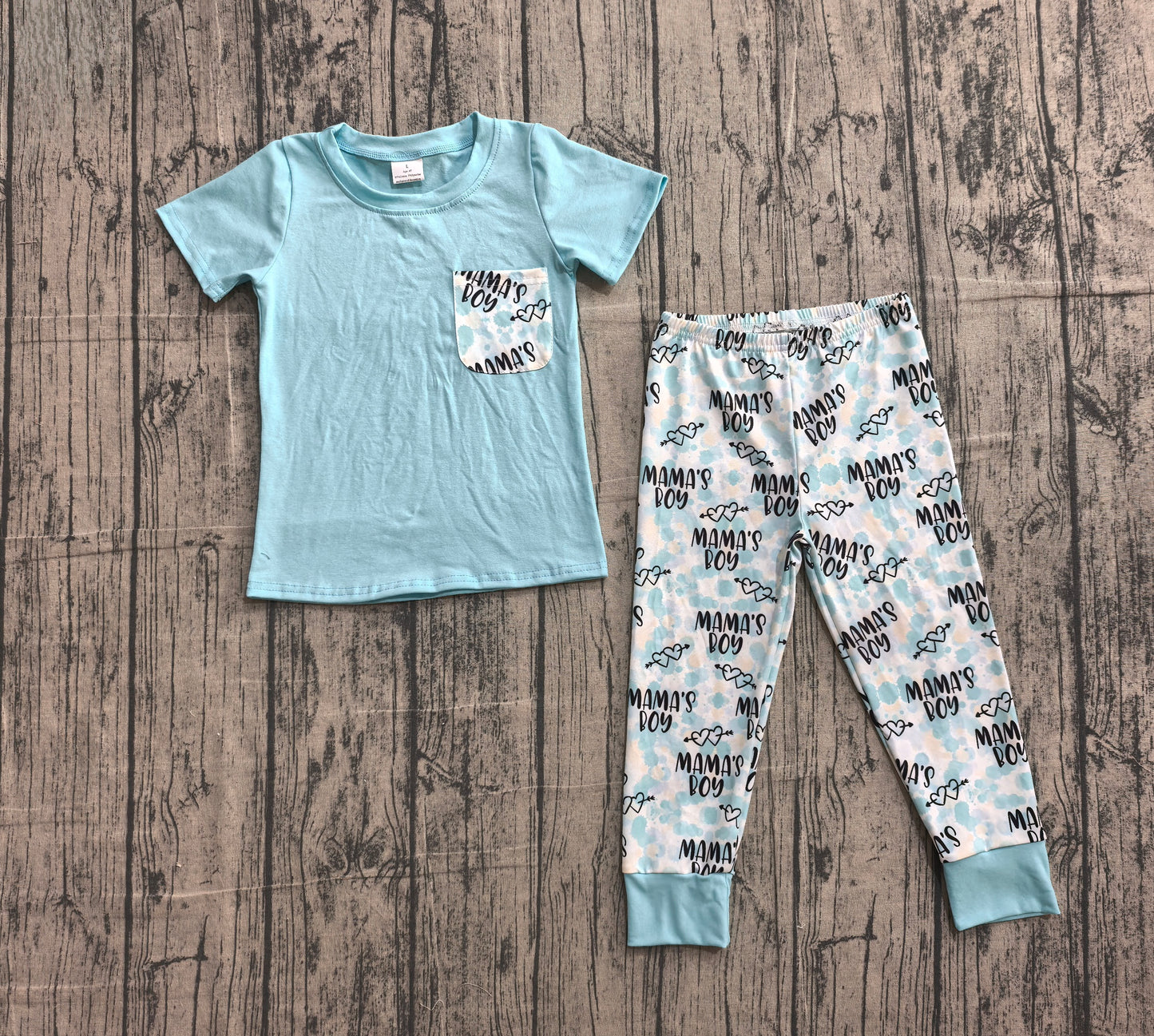 4.7 BSPO0587 Sample No Moq Baby Boys Pocket Top Mamas Boys Western Camo Leggings Clothes Sets