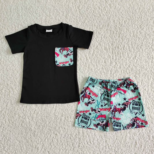 BSSO0013 Kids girls clothes short sleeve with shorts set-promotion 2024.3.30 $5.5