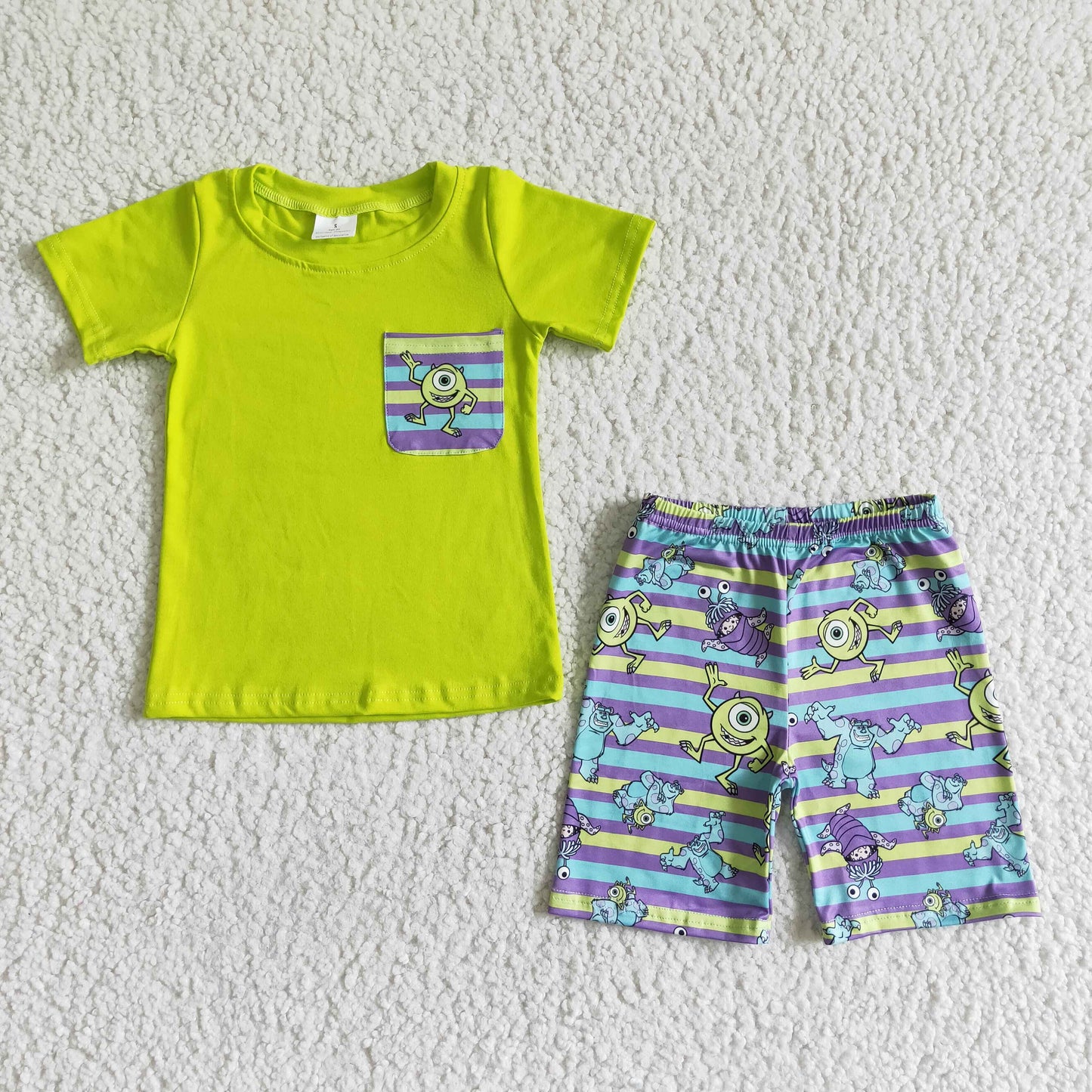 BSSO0044  Kids boys clothes  short sleeves top with shorts set-promotion  2024.4.5 $5.5