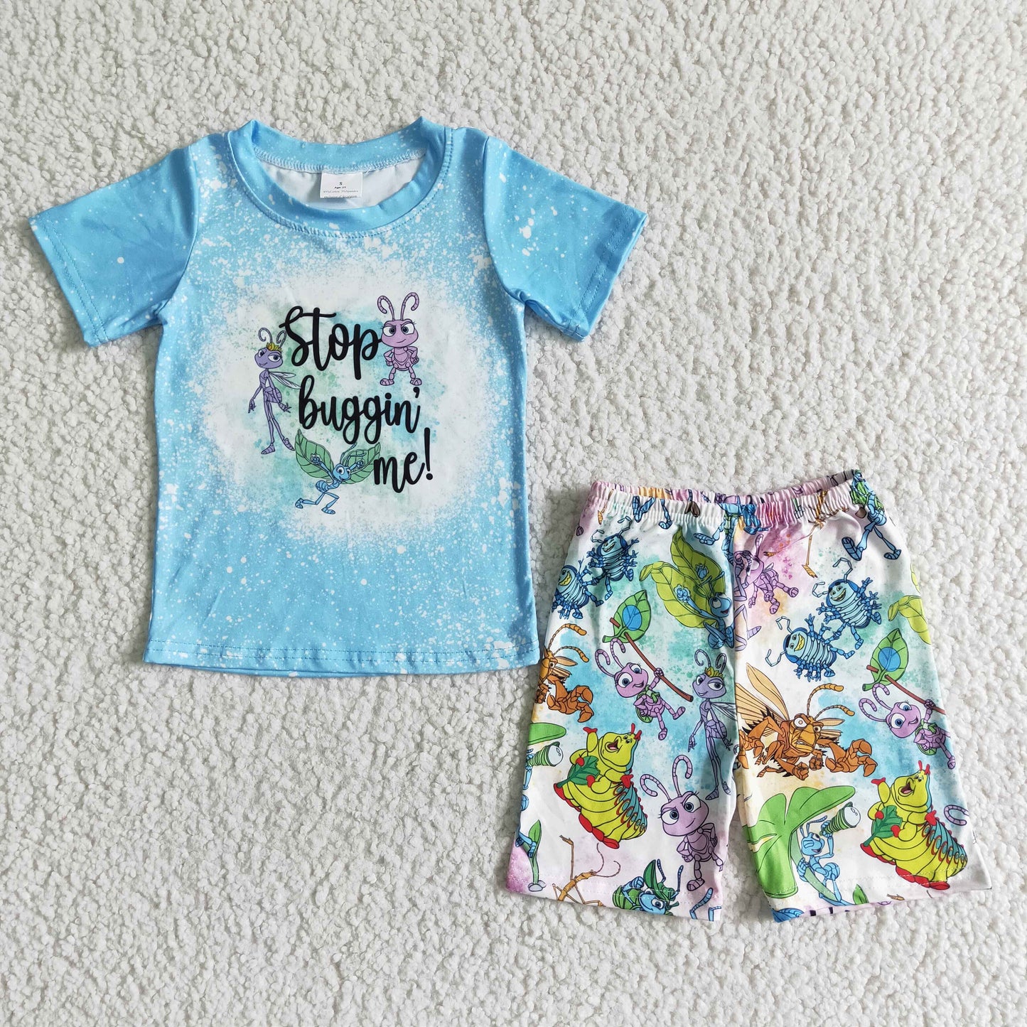 BSSO0047  Kids boys clothes  short sleeves top with shorts set-promotion  2024.4.5 $5.5