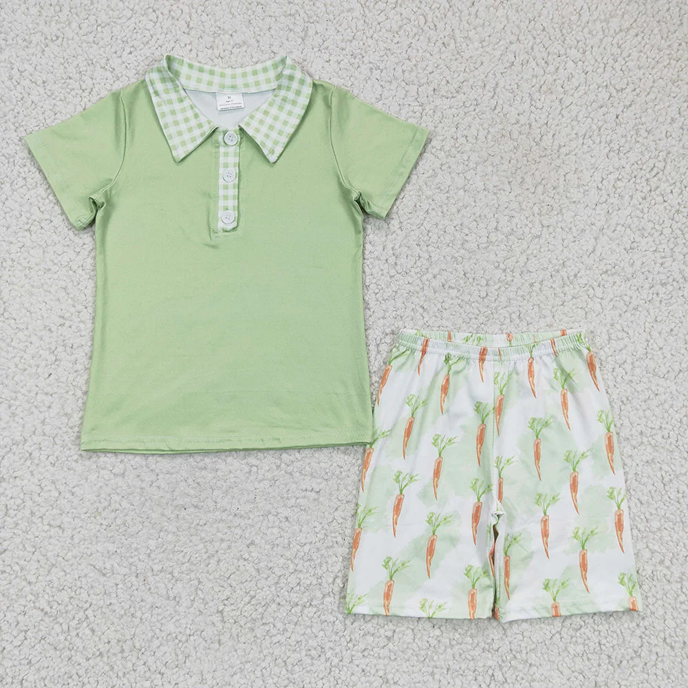 12.26 RTS Sibling Baby Boys Easter Pullover Tee Shirts Tops Shorts Clothes Sets