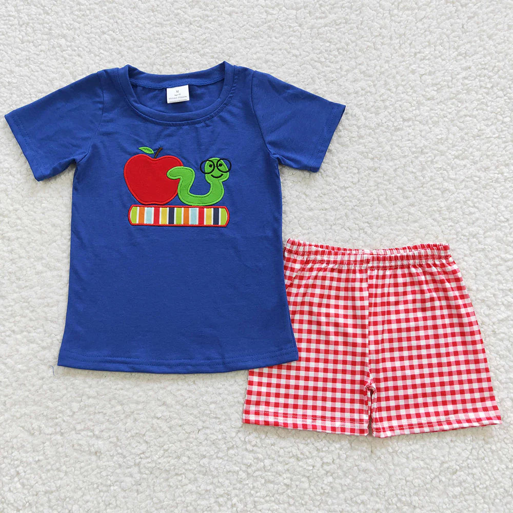 12.24 RTS Sibling Brother Baby Boys Back To School Summer Shorts Sets