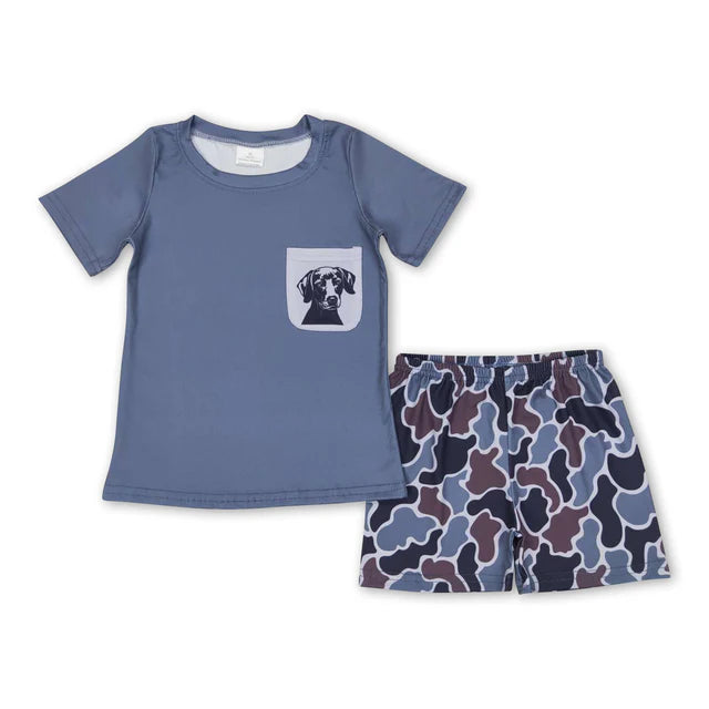 RTS Sibling pocket top camo shorts boy summer outfits