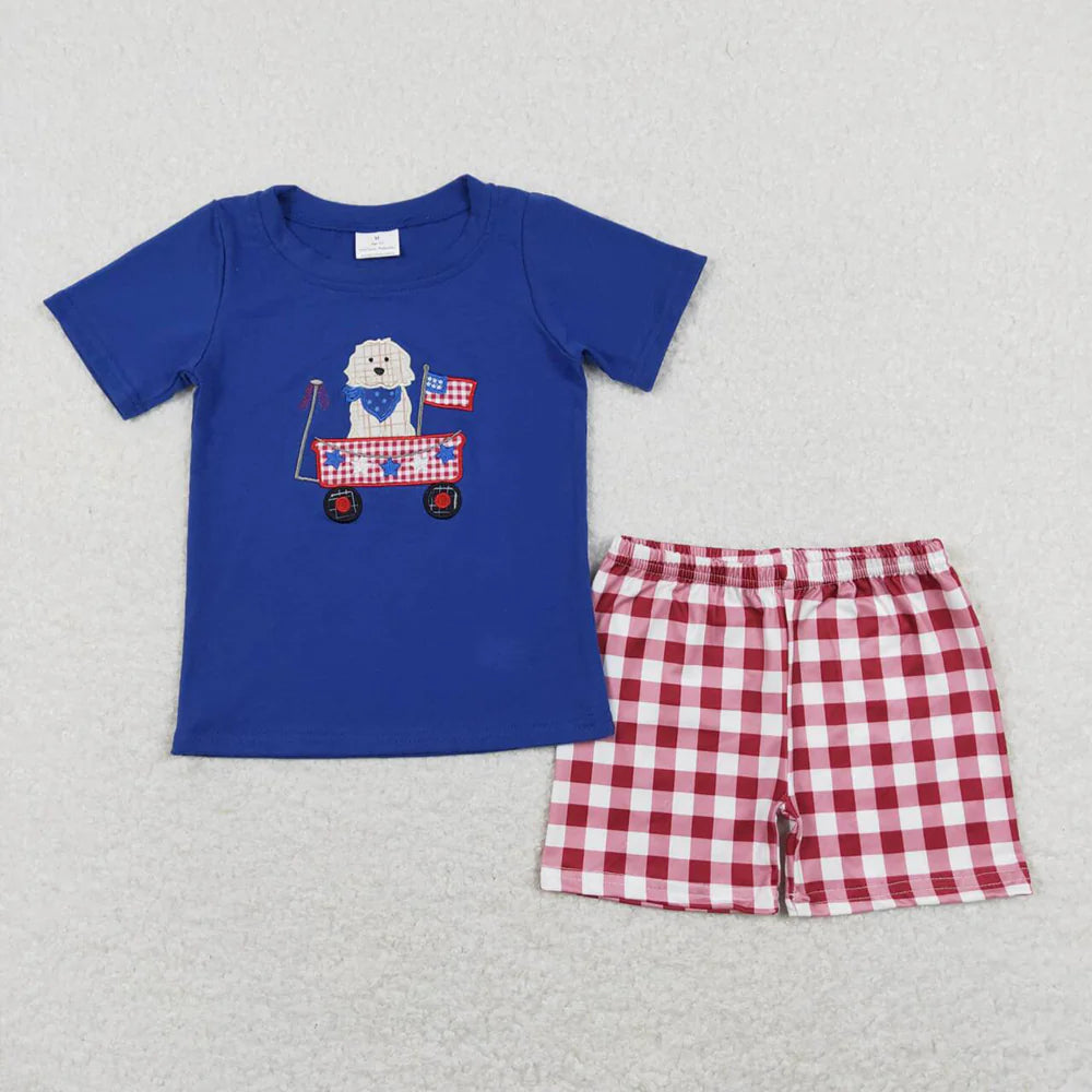 11.14 RTS Sibling Baby Boys July 4th Summer Shorts Outfits