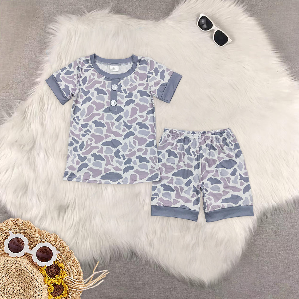 8.15 RTS Sibling Baby Boys Summer Boys Outfits Duck short sleeves top shorts kids boy pajamas