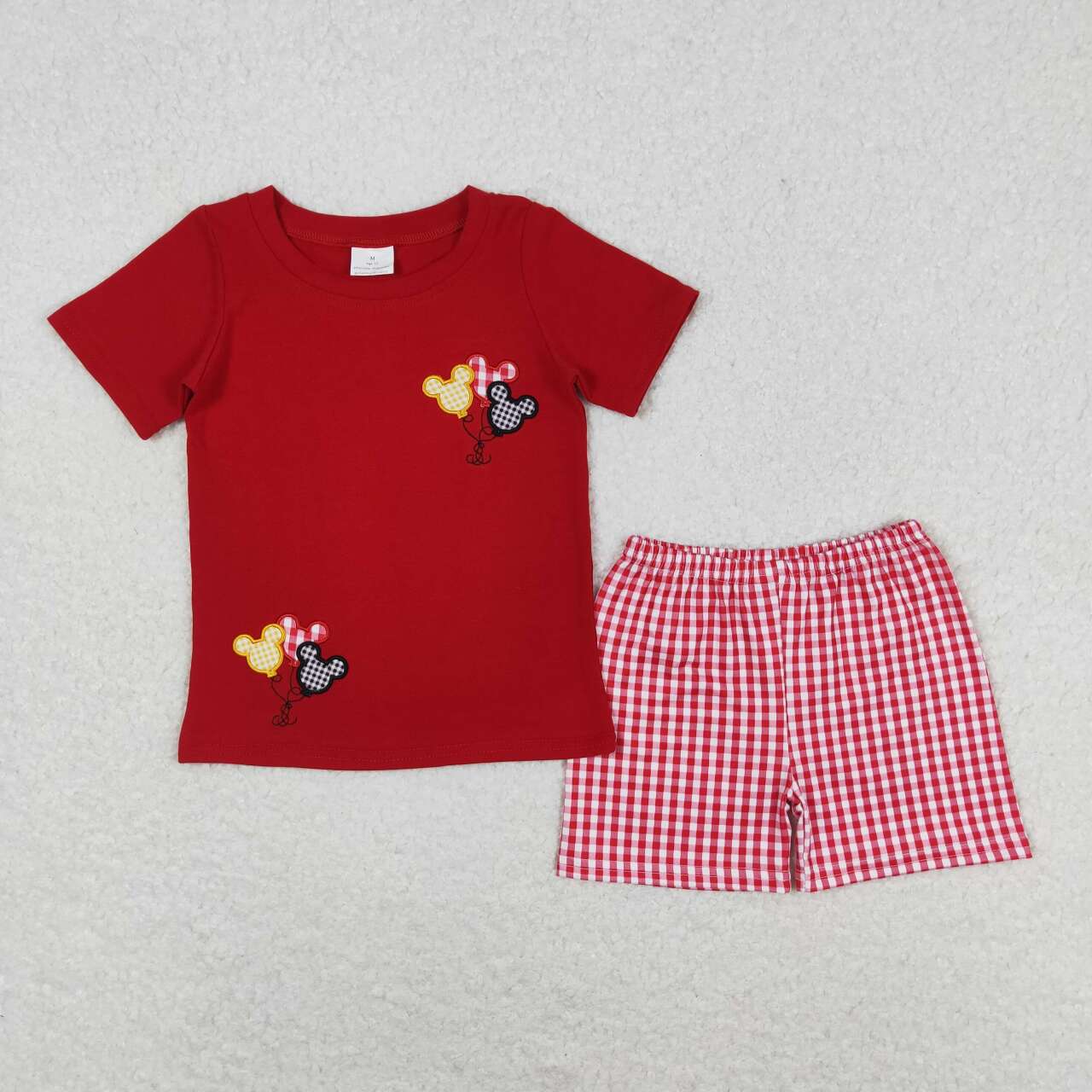 BSSO0652 kids boys summer clothes short sleeve top + shorts 2 pieces set