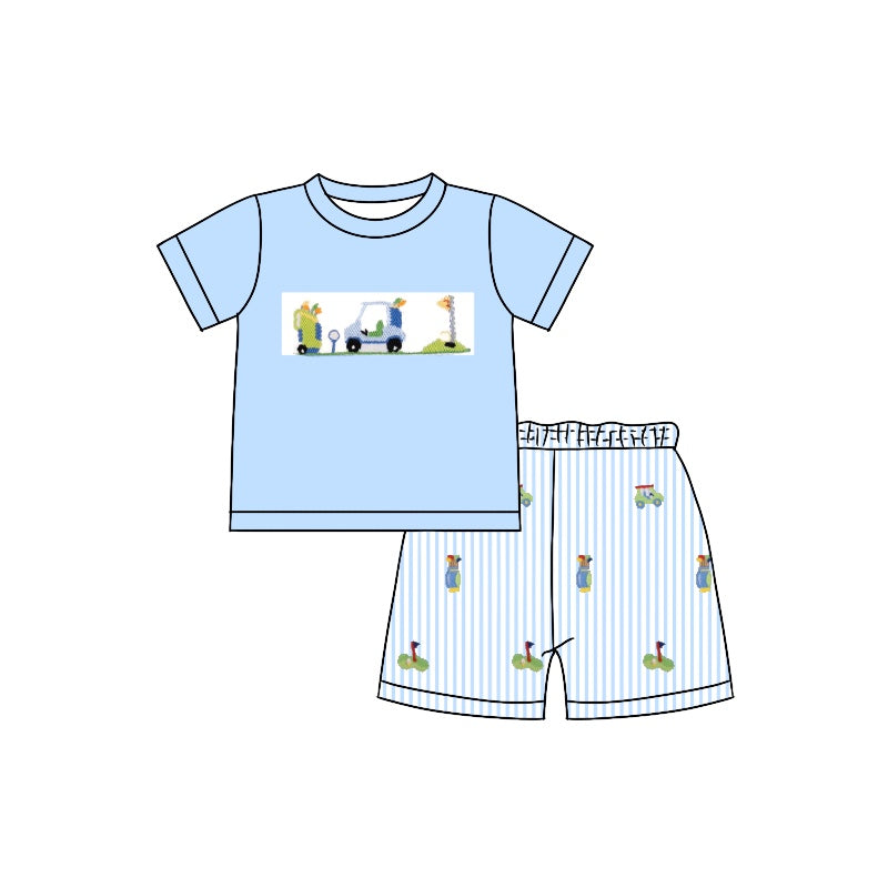 BSSO0993  Pre-order baby boy clothes short sleeve top with shorts kids summer set