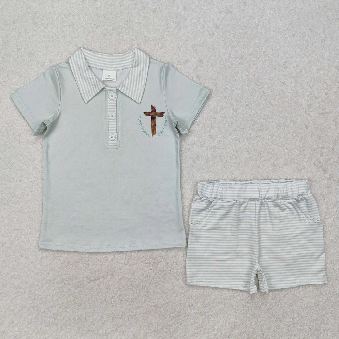 12.26 RTS Sibling Baby Boys Easter Pullover Tee Shirts Tops Shorts Clothes Sets