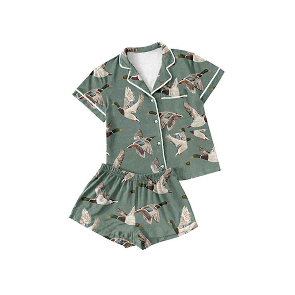 Baby Boys Mallard Ducks Hunting Top Shorts Pajamas Clothes Sets Preorder  BSSO1045