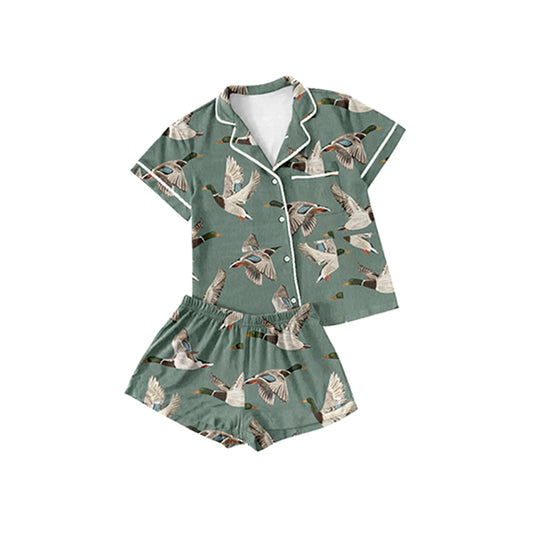 Baby Boys Mallard Ducks Hunting Top Shorts Pajamas Clothes Sets Preorder  BSSO1045