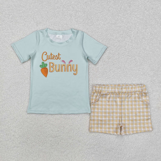 BSSO1073Cutest bunny carrot kids boys Easter outfits