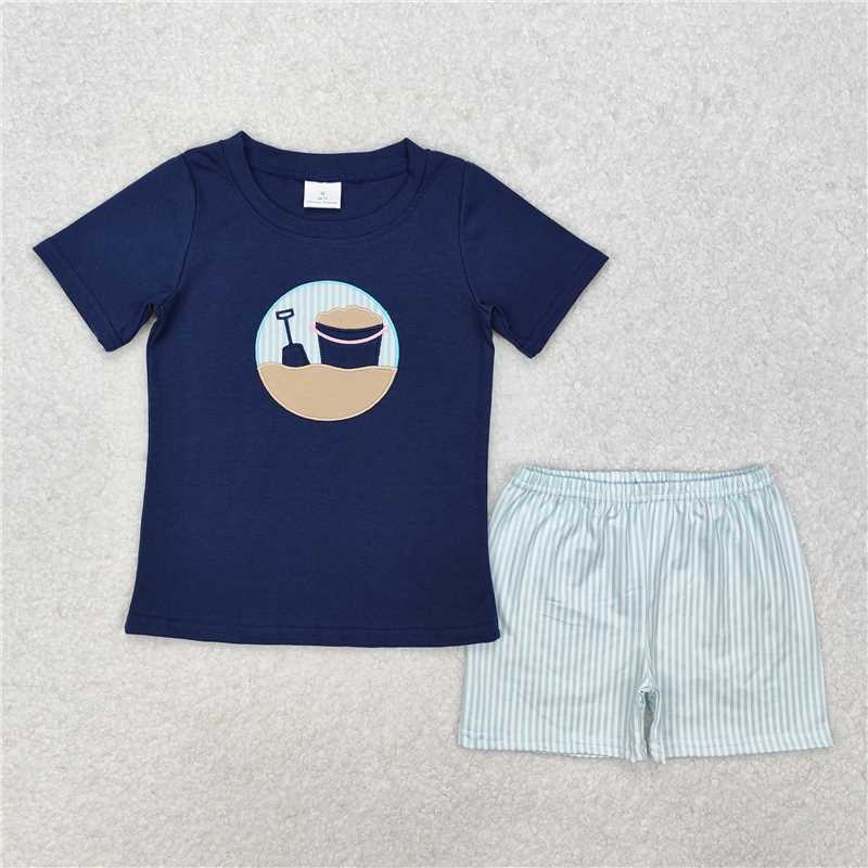 8.12   Sibling Flutter sleeves beach sand top shorts girls boys summer outfits