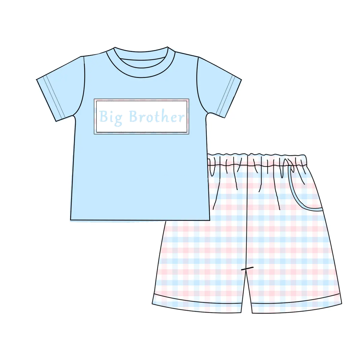 Big Sister Floral Tunic Polka Dot Shorts for Girls, Clothing