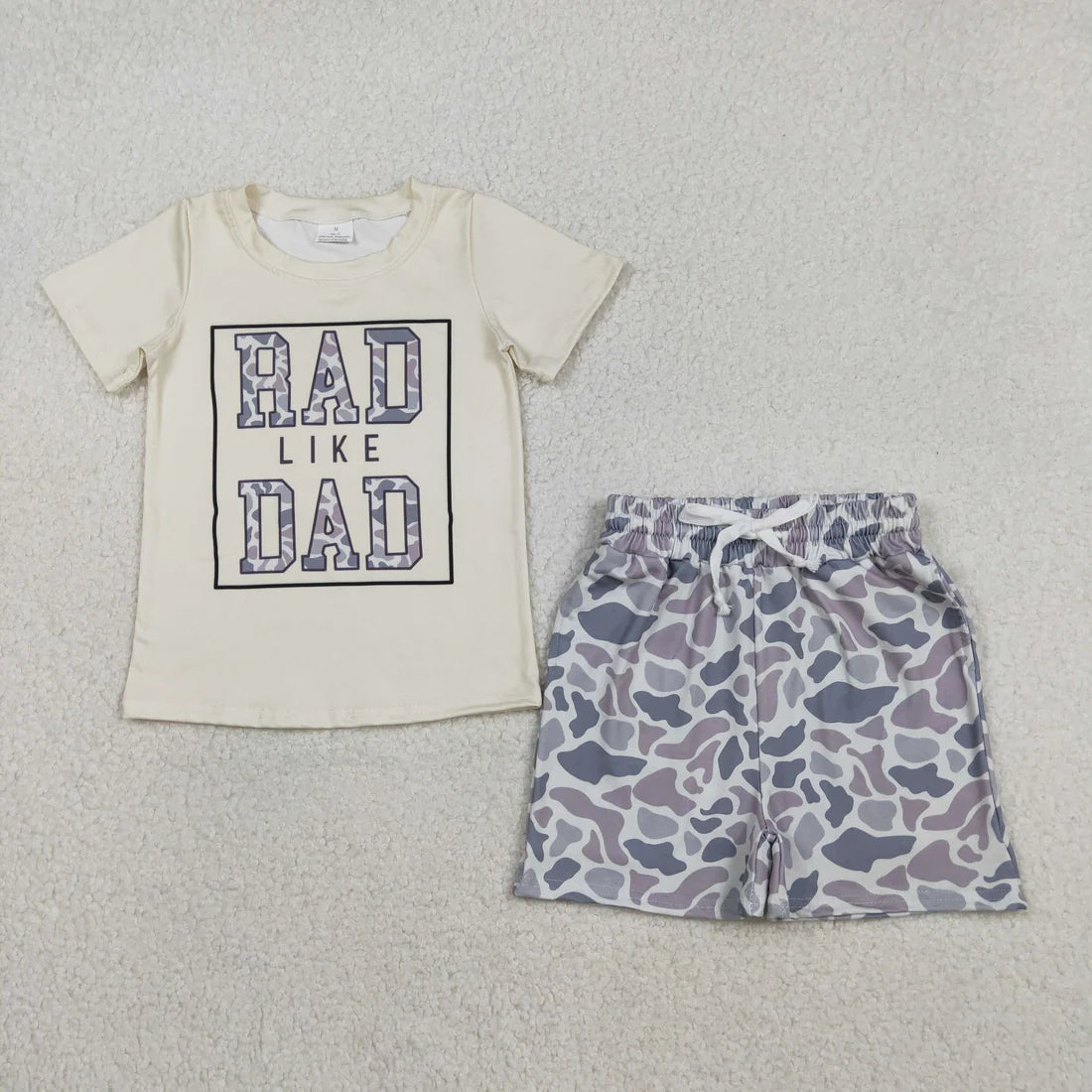 12.17 RTS Sibling Baby Boys Rabbits Ducks Top Camo Pockets Shorts Clothes Sets