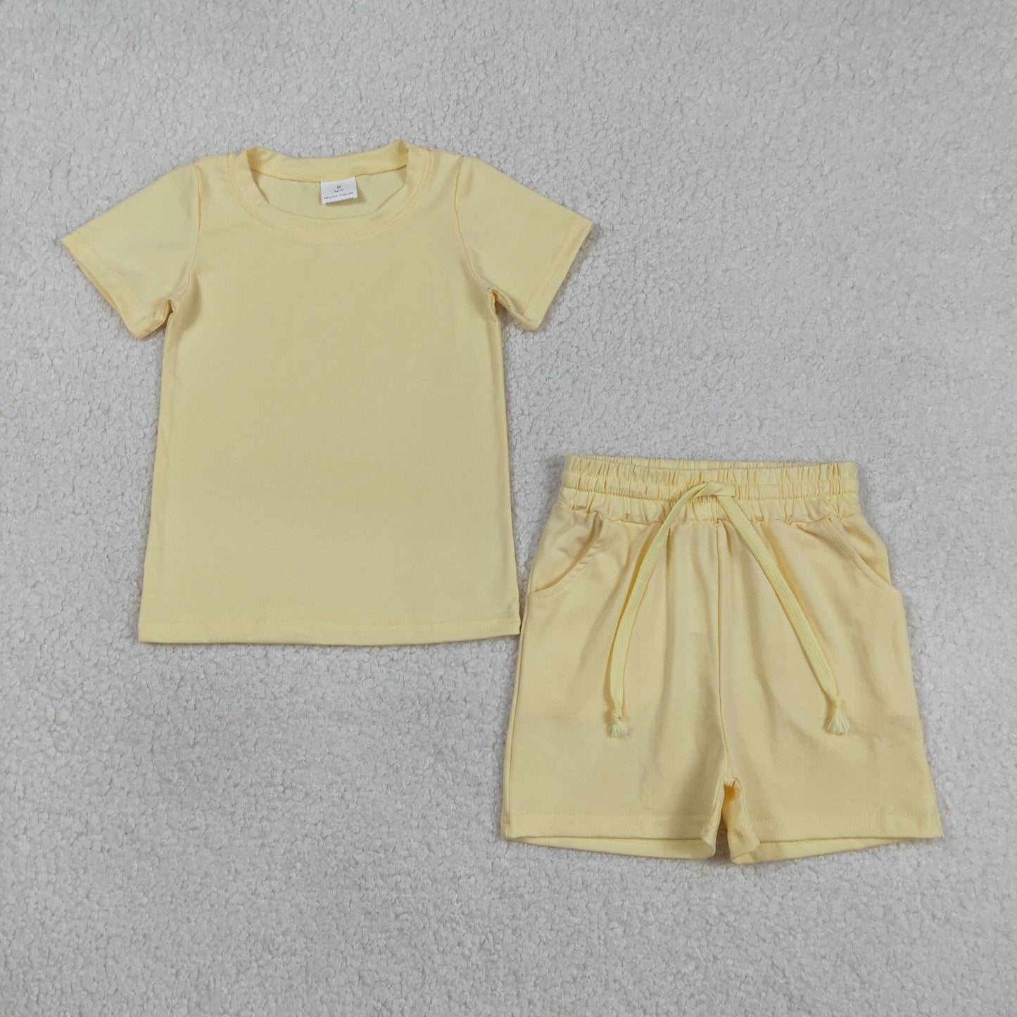 4.2 RTS Sibling Short sleeves solid top pockets shorts boys summer outfits