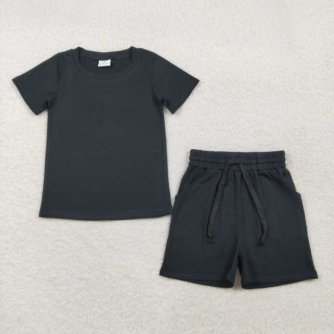 3.18 RTS Sibling Baby Boys Short Sleeve Shirts Top Pockets Shorts Pajamas Clothes Sets