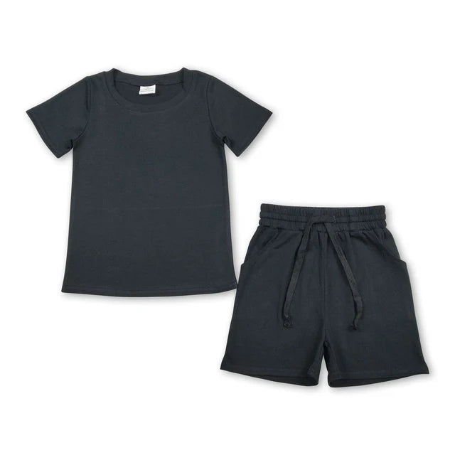 RTS Sibling Short sleeves top pockets shorts boys summer outfits