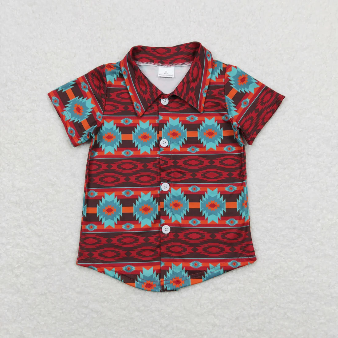 11.18 RST Sibling Baby Boys Short Sleeve Western Button Shirts Top