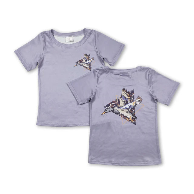 USA Warehouse (IN STOCK) Sibling Boys Hunting Camo Polo Shirts & Printed Toddler T-Shirts