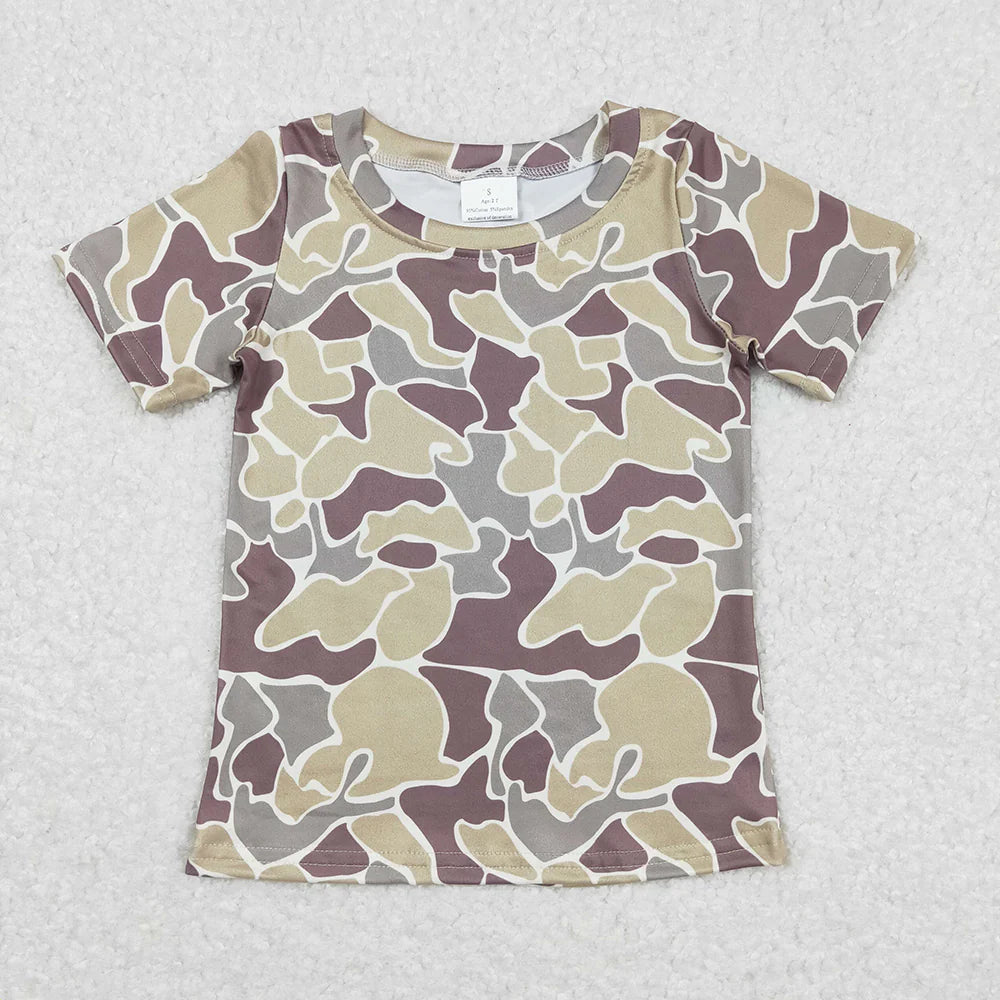 11.15 RST Sibling Baby Boys Camouflage Hunting Short Sleeve Tee Shirts Tops