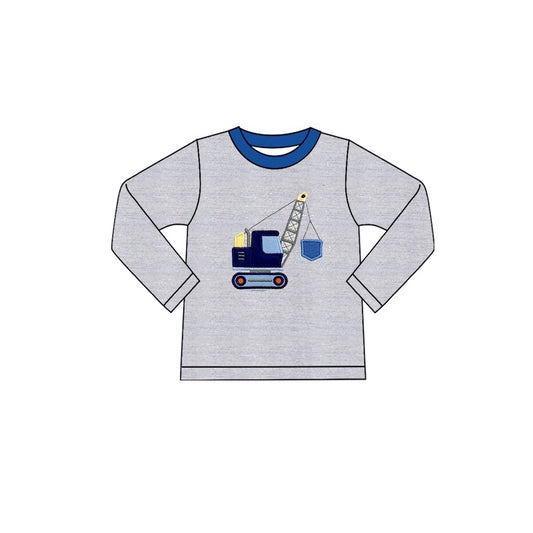 No moq BT0773  Pre-order Sizes 3-6m to 14-16t baby boys clothes long sleeve top