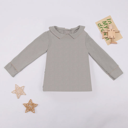 No moq BT0784  Pre-order Sizes 3-6m to 14-16t baby girls clothes long sleeve top