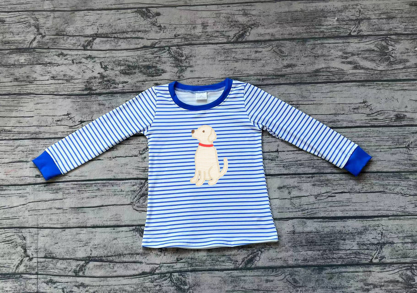 BT0808  Pre-order baby boys clothes embroidery long sleeve top