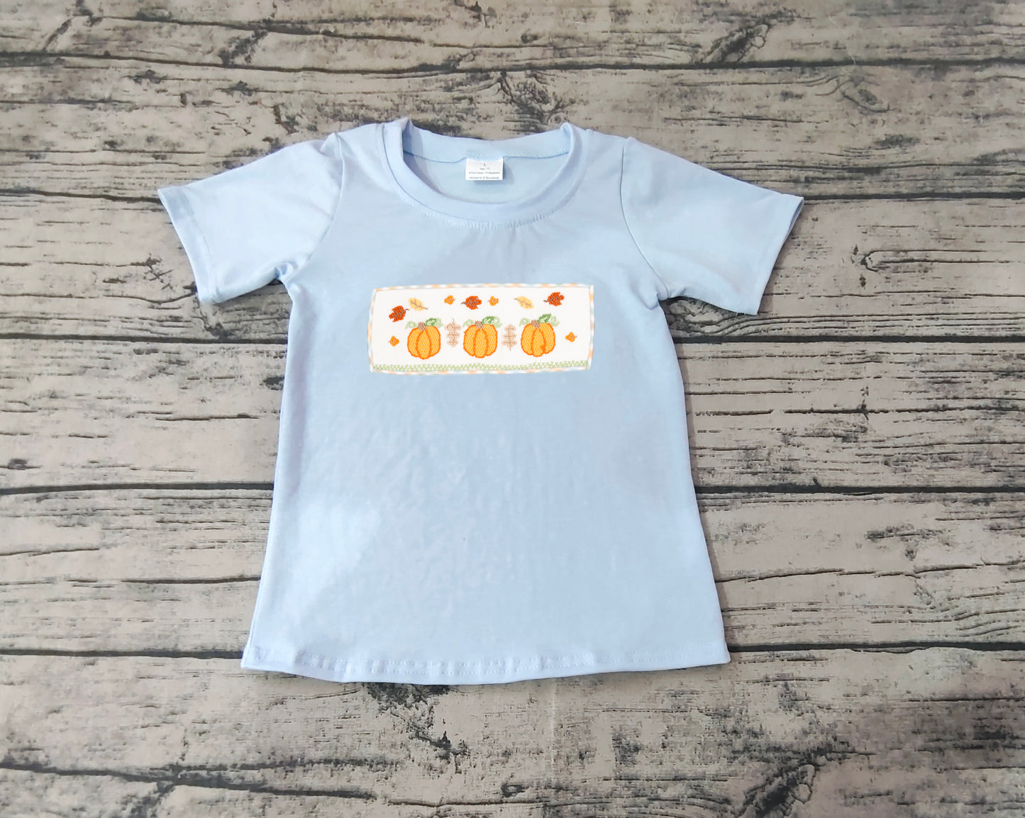 No moq  BT0833  Pre-order Size3-6m to 14-16t baby boys clothes embroidery short  sleeves top