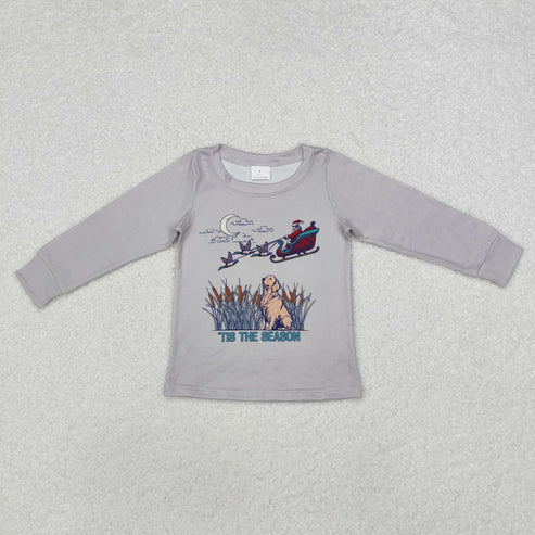 9.25 RTS Sibling Baby Boys Girls Christmas Trees Gingerbread Milks Tee Shirts Top