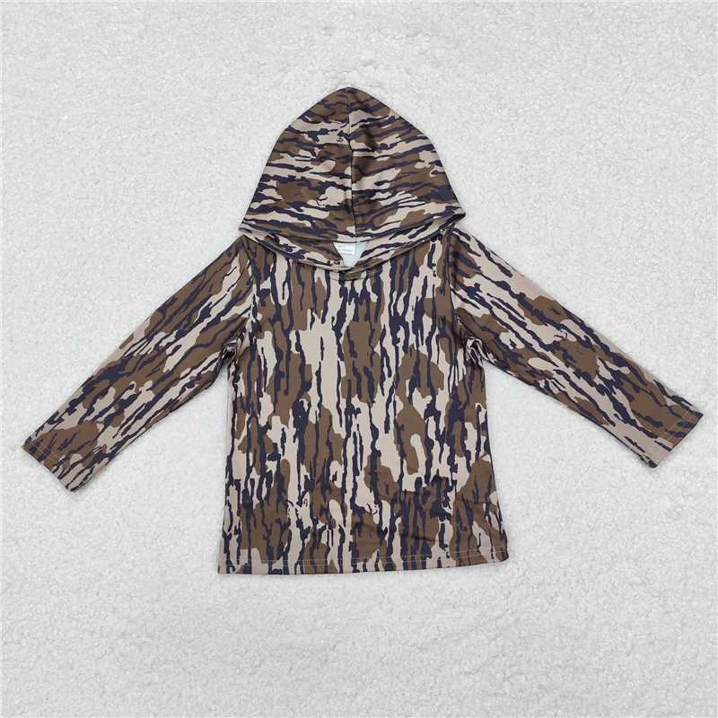 RTS Long sleeves bottomland camo kids boys hoodie