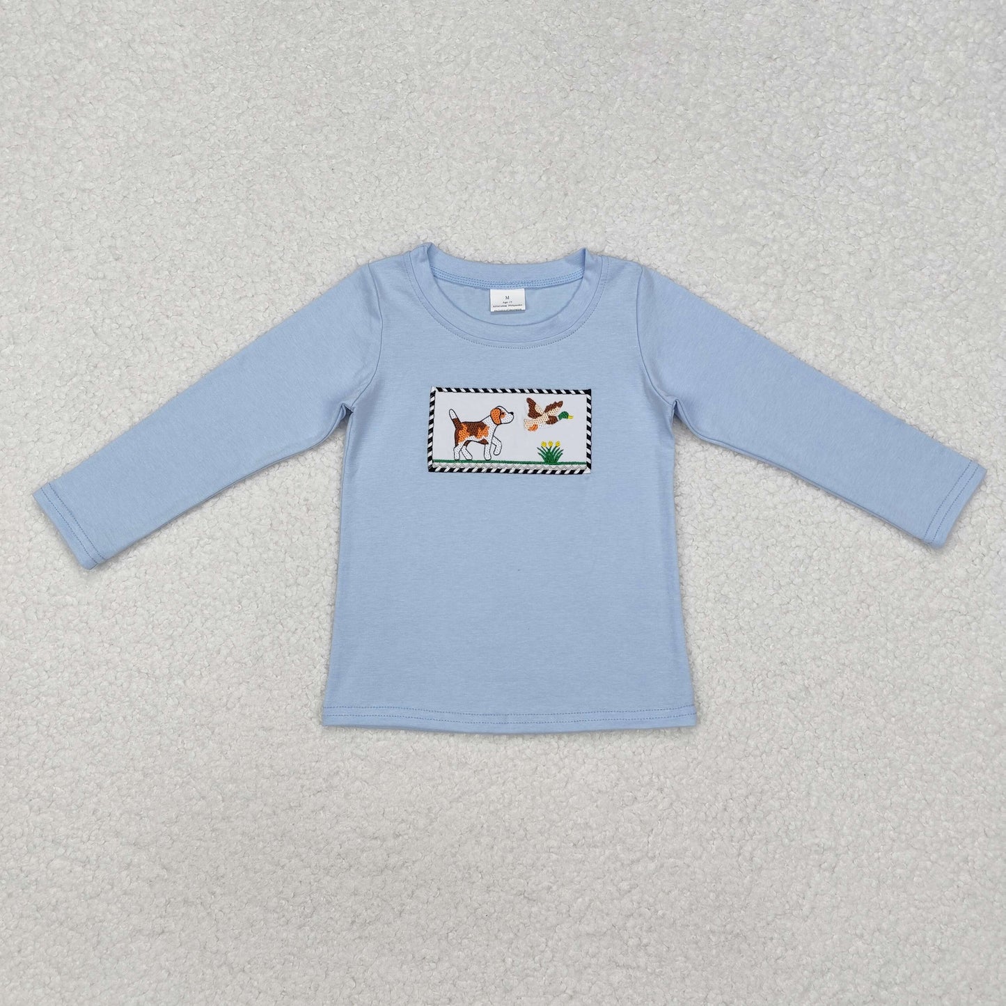 BT1007 Long sleeves dog duck hunting kids boys shirt