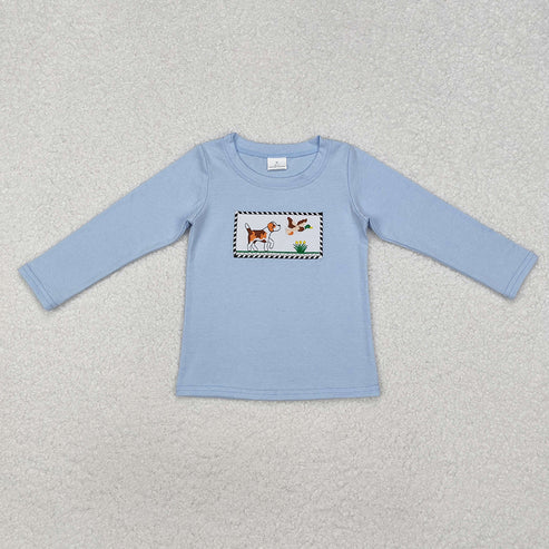 9.25 RTS Sibling Baby Boys Western Camo Embroidery Dogs Ducks Deer Hunting Zipper Pullovers Tops
