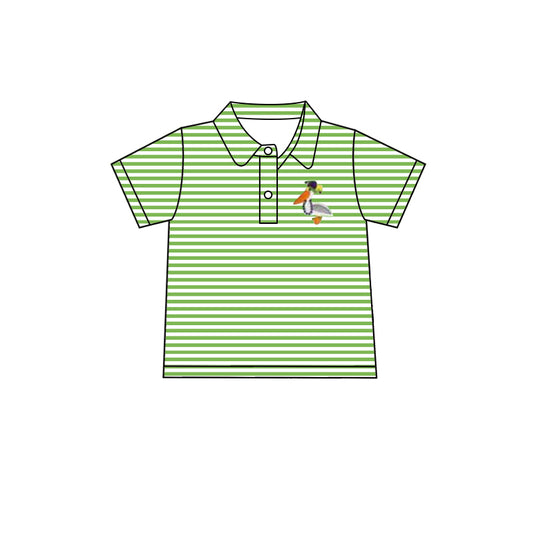BT1094 Baby Boys Green Bird Short Sleeve Tee Shirts Tops