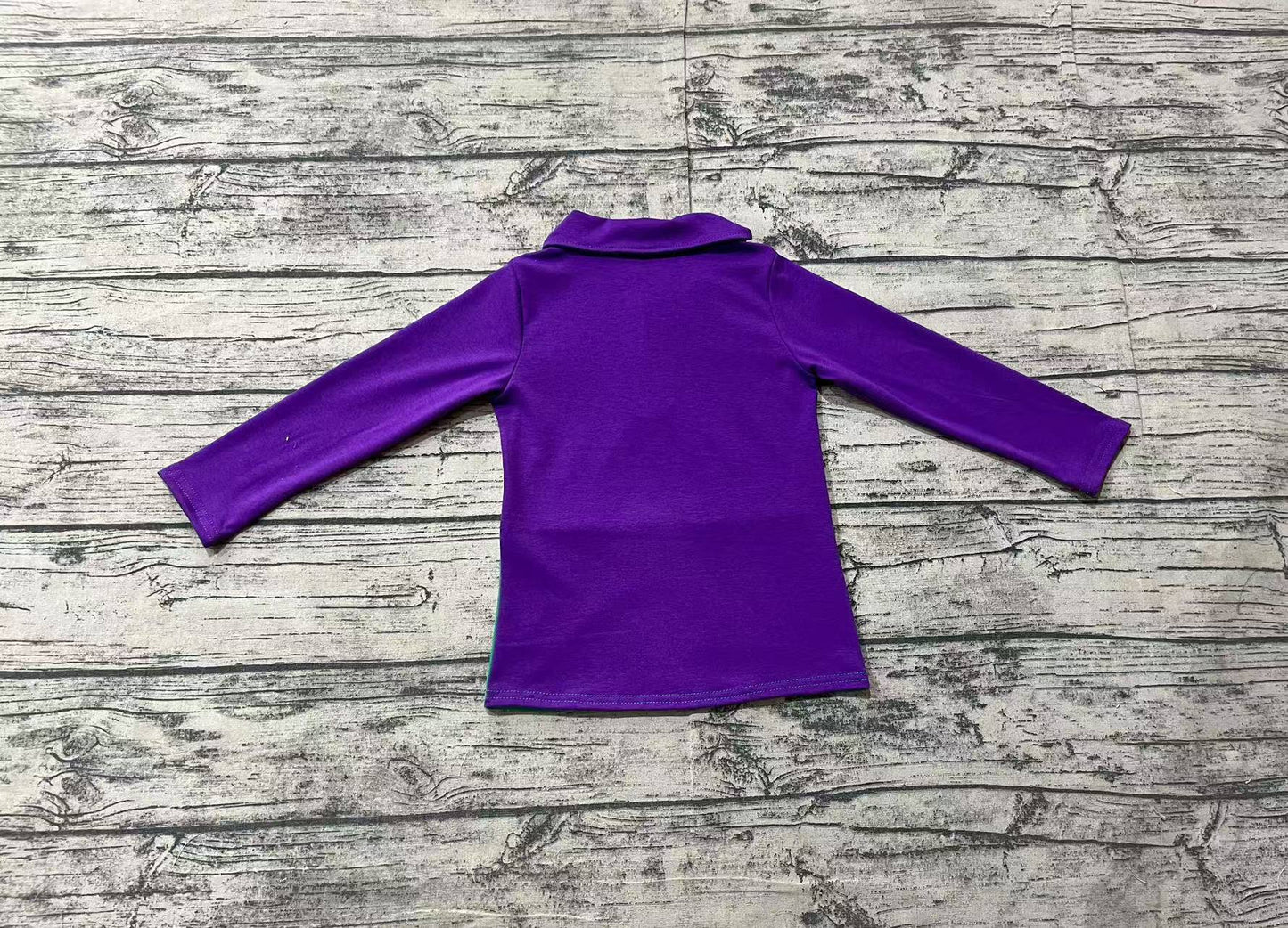 BT1130  Open media 2 in modal Open media 3 in modal Long sleeves purple yellow green boys Mardi Gras pullover
