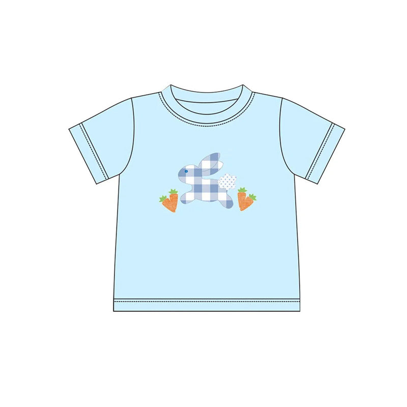 Short sleeves dog eggs baby boy Easter shirt