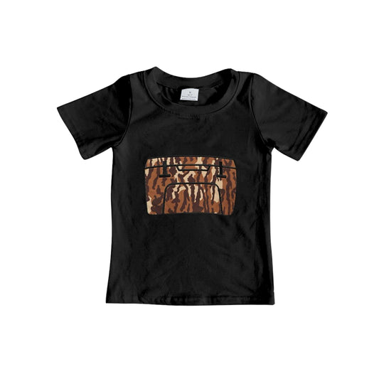 BT1179Kids Boys Camouflage Fishing Shirt Brown Bottomland Long Sleeve Outdoor Clothing for Children
