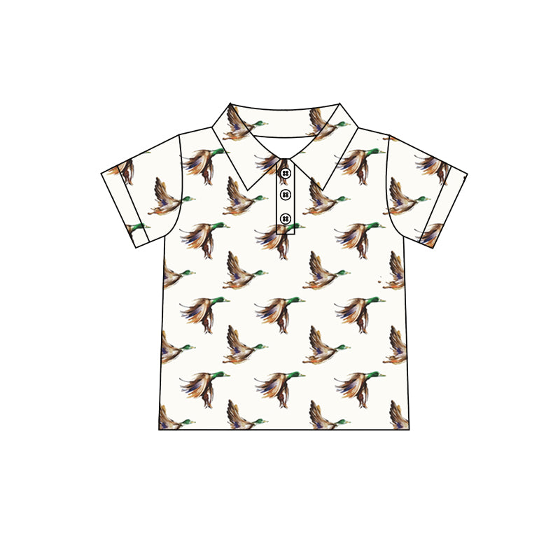 BT1194Boys’ Cool Short Sleeve Duck Polo Shirt for Summer