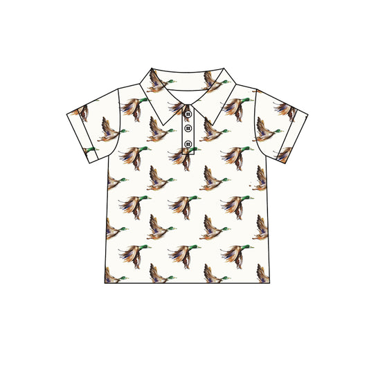 BT1194Boys’ Cool Short Sleeve Duck Polo Shirt for Summer