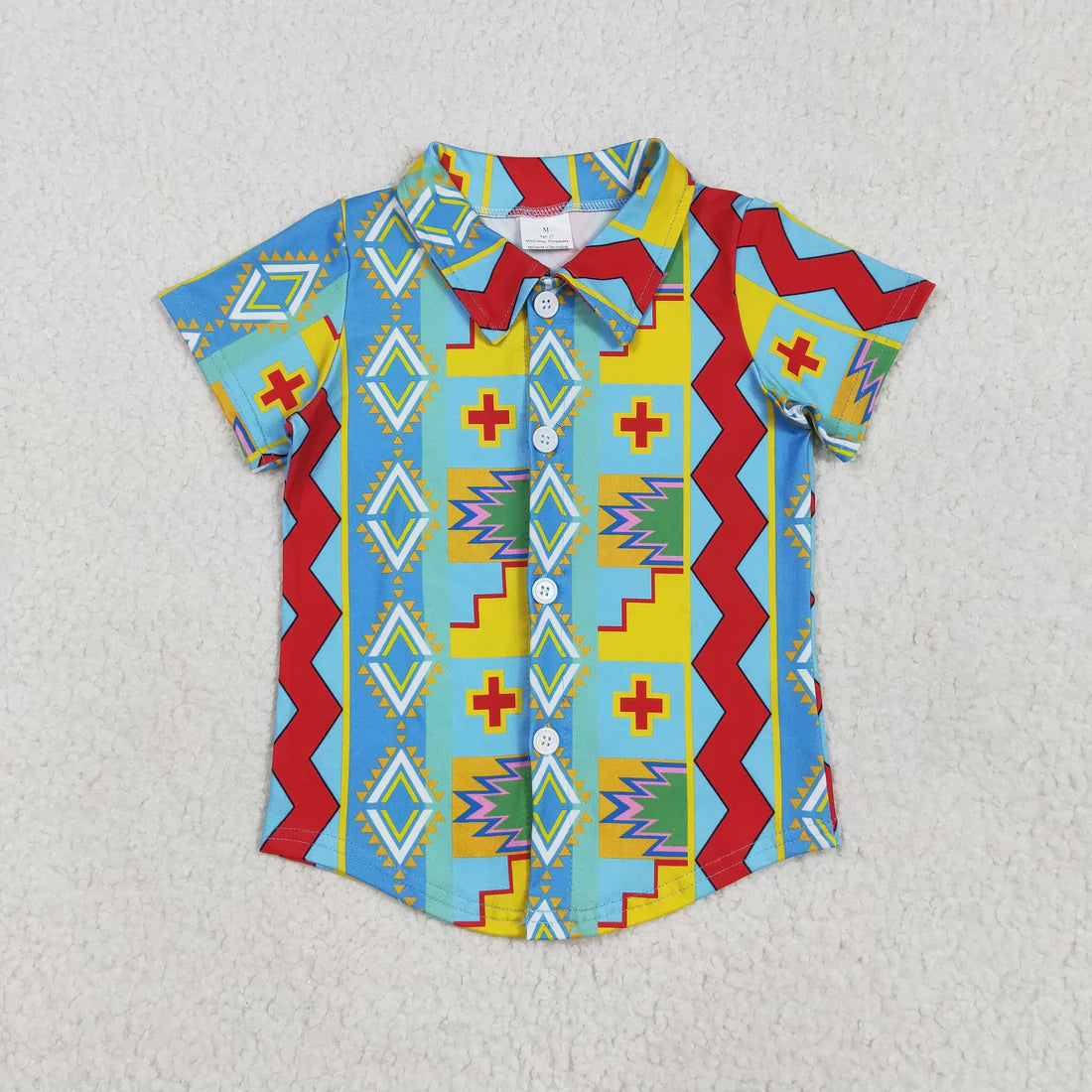 11.18 RST Sibling Baby Boys Short Sleeve Western Button Shirts Top