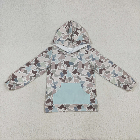 9.30 RTS Sibling Baby Boys Ducks Dogs Deer Camo Calls Southern Hunting Hoodies Top Blankets