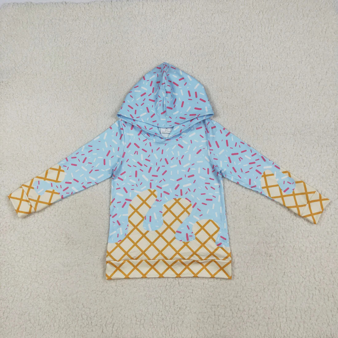 10.1 RTS 7 Colors Sibling Baby Kids Long Sleeves Team Sprinkles Drips Hoodies Tops