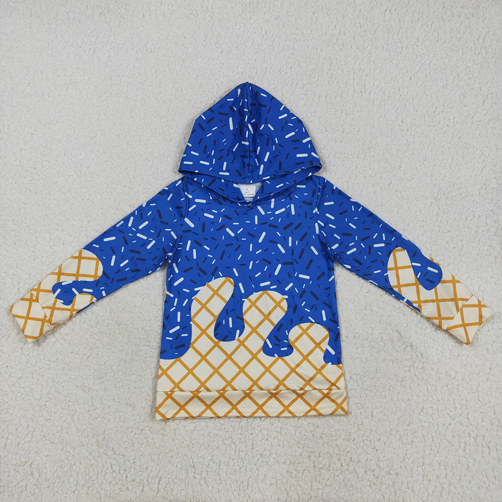 10.1 RTS 7 Colors Sibling Baby Kids Long Sleeves Team Sprinkles Drips Hoodies Tops